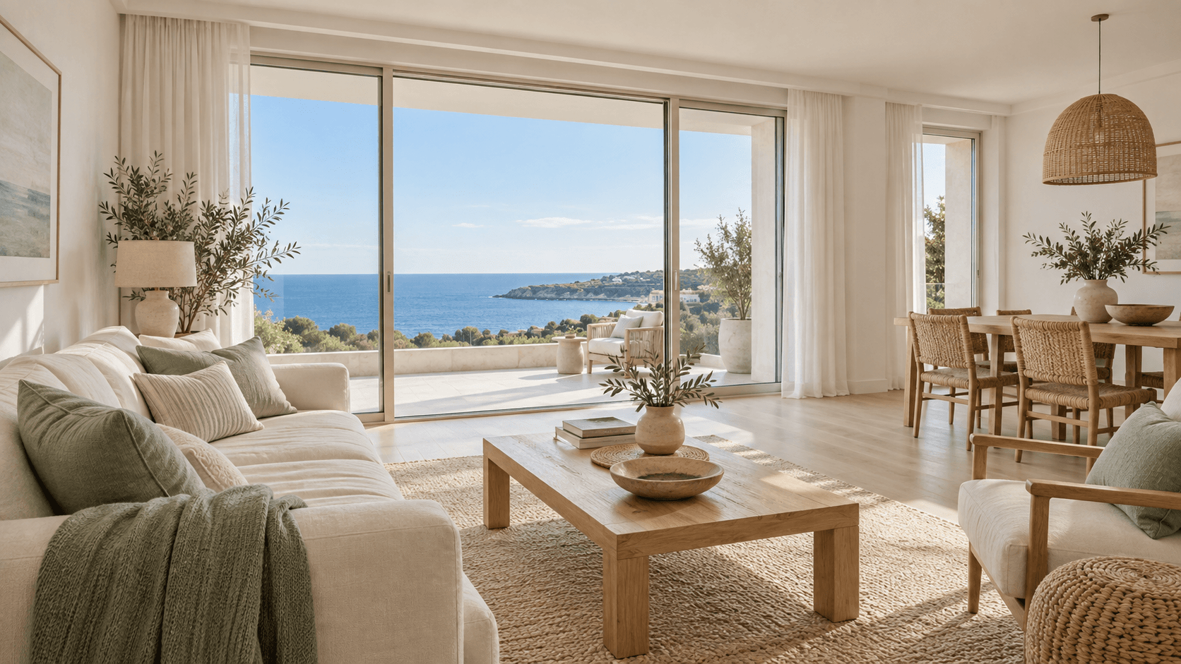 Original coastal living room listing photo